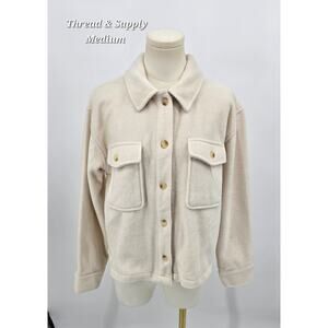 Thread & Supply Auria Shacket – Ecru – Size M